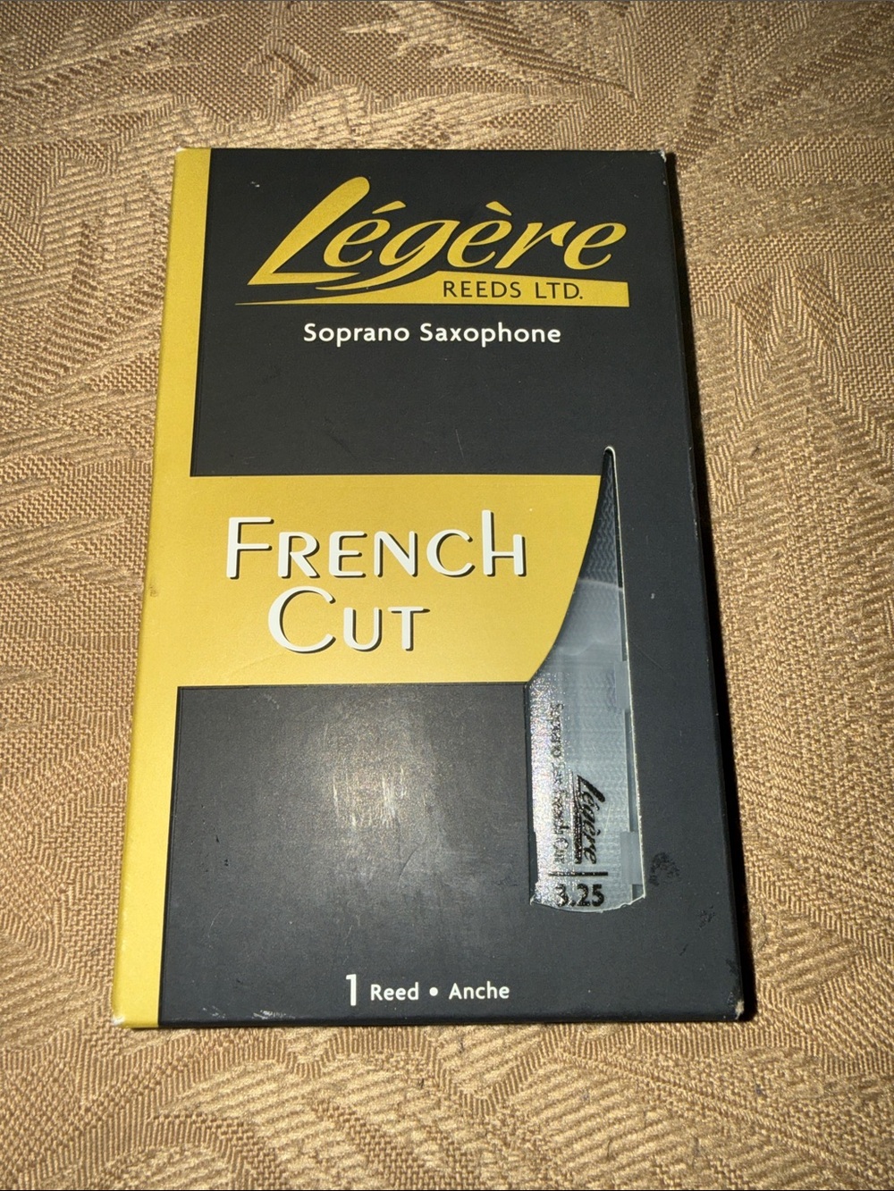 Légère French Cut Soprano Saxophone Reed - Yellow/Black